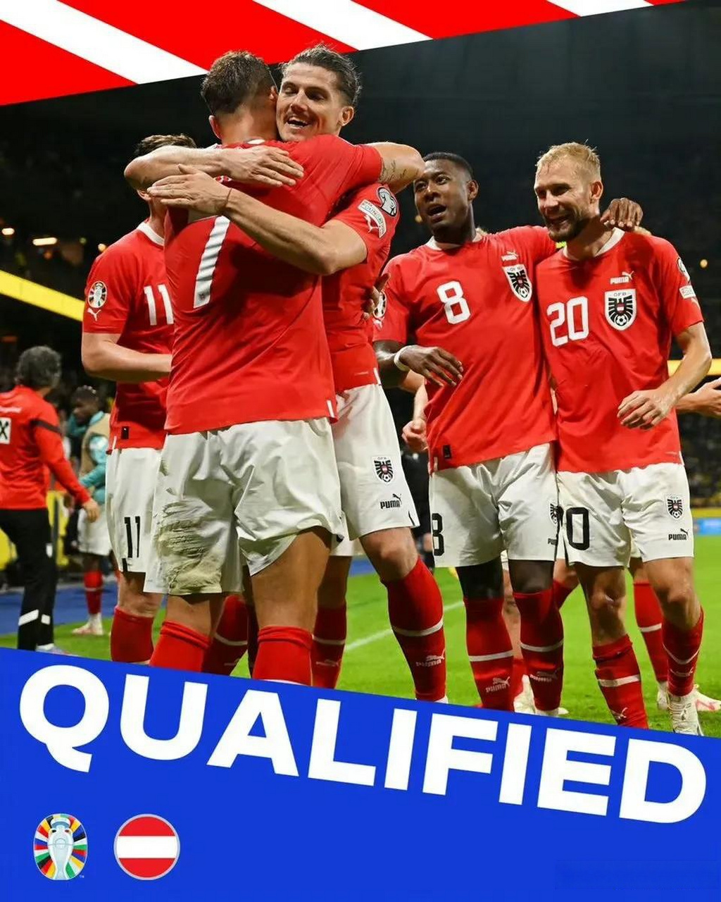 奥地利队在欧洲杯八强战中获胜 奥地利队在欧洲杯八强战中获胜